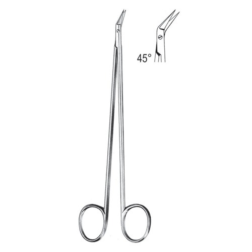 Dietrich Vascular Scissors, 45 Degree, 18cm