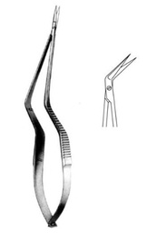 [RE-349-18] Micro Scissors, Angled, 18cm