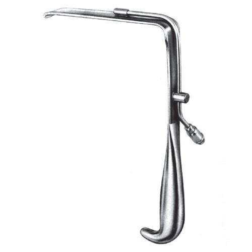 Brunner Retractor, 145x25mm, 24cm with Cold Light Guide