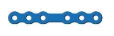 Straight LOC Plate 3+3 Holes, Thickness 1.5 mm, Blue