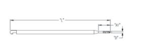 Drill bit for surgical  Ø 2.0 , 70, 8 Mandible