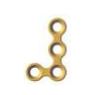 L-D Plate 90º 4 Holes, Thickness 1.0 mm, Gold