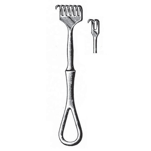 Volkmann Retractor, 2 Prongs, Sharp, 11.5cm