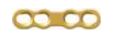 Compression Plate 4 Holes, Gold