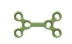 D-Y Plate 6 Holes , Thickness 0.8 mm, Green
