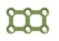 Straigth Plate 6 Holes, Thickness 0.8 mm, Green