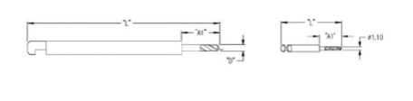 Facial Drill Bit For Surgical, Ø 1.0mm, 90mm,13mm