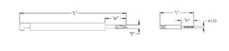 Facial Drill Bit For Surgical, Ø 1.1mm, 90mm, 15mm