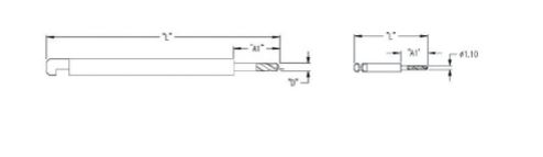 Orthognathic Drill Bit For Surgical, Ø1.6mm, 70mm, 4mm