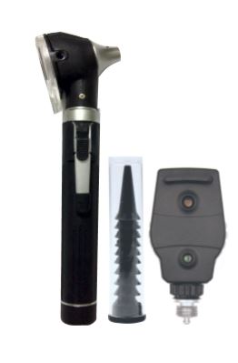 Combi Trulit Mini Otoscope M6, Ophthalmoscope M3 Set (Black)  2.5V LED