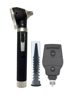 Combi Trulit Mini Otoscope M6, Ophthalmoscope M3 Set (Red) 3.7V Xenon