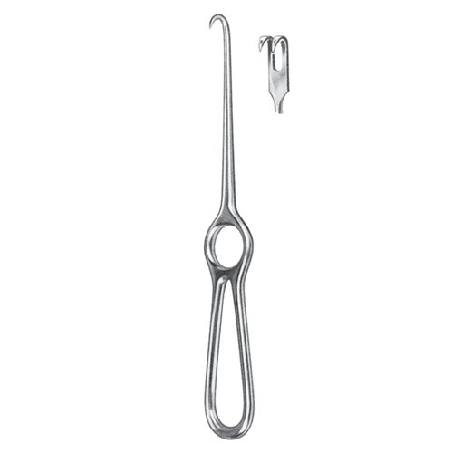 Volkmann Retractor, 2 Prongs, Semi Sharp, 21.5cm