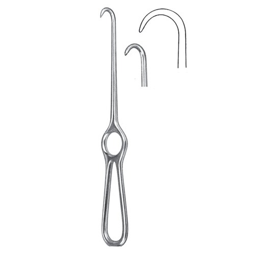 Kocher Retractor, 1 Prongs, Semi Sharp, 22cm