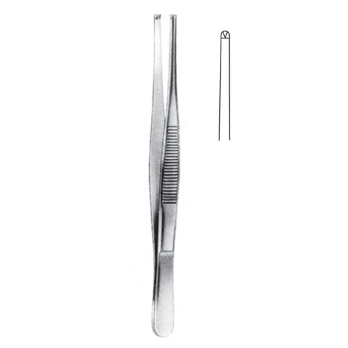 Tissue Forceps, Regular, 1x2 Teeth, 13cm