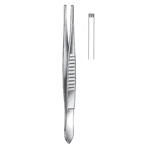 USA Model Tissue Forceps, 3x4 Teeth, 14cm