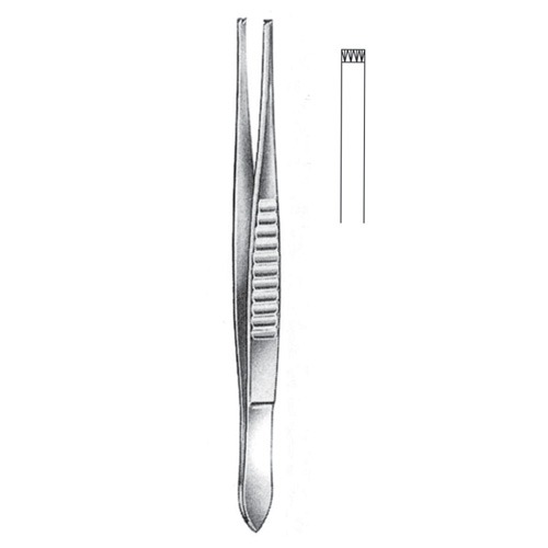 USA Model Tissue Forceps, 4x5 Teeth, 15cm