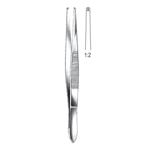 Stille Tissue Forceps, 2x3 Teeth, 15cm