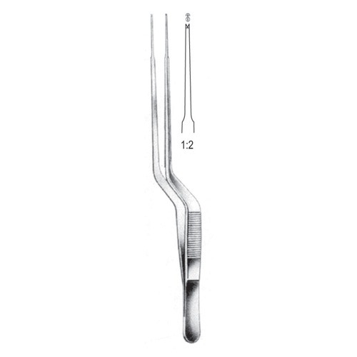 Gerald Tissue Forceps, 1x2 Teeth, 18cm