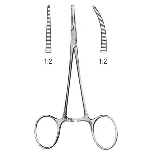 Micro Mosquito Artery Forceps, 1x2 Teeth, Cvd, 12cm