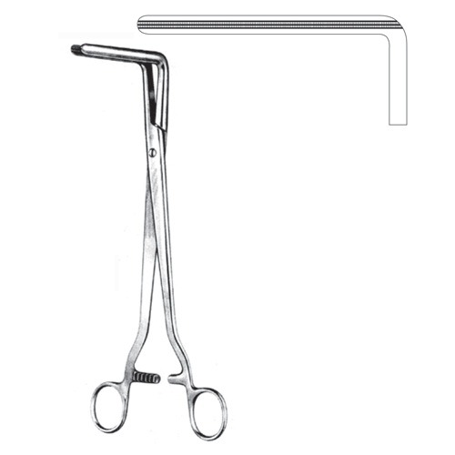 Wertheim Hysterectomy Clamp Forceps, Fig 3, 24cm