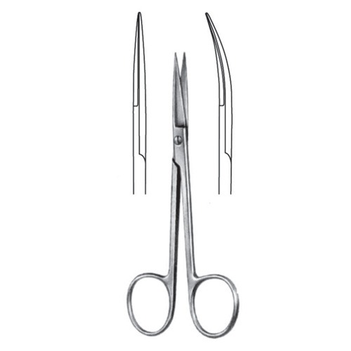 Iris and Ligature Scissors sharp/sharp straight 13cm