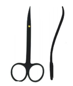 La Grange Black Line Scissors Fig. 3 (11 cm)
