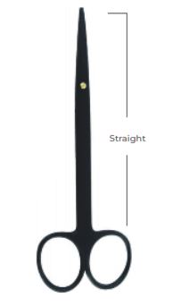Metzenbaum  Black Line Scissors Straight Fig. 1 (14 cm )