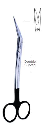 Locklin SuperCut Scissors double Curved Fig. 2 (16.5 cm )