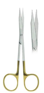 Goldman-Fox Gum Scissors with T/C Inserts, Straight, 13cm