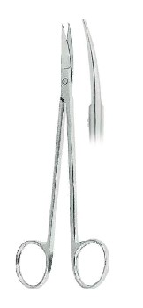 Kelly Gum Scissors Curved Fig. 2 ( 16cm)