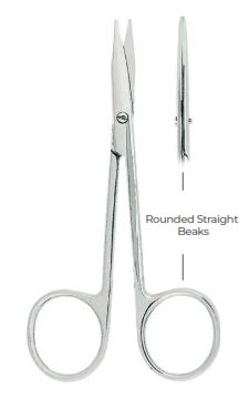 Surgical Scissors (Dissecting Scissors) Rounded straight beaks Stevens (11.5 cm)