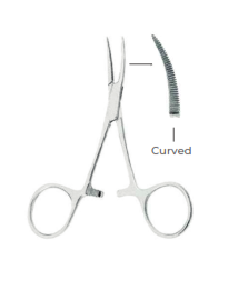 Micro-Mosquito Haemostatic Forceps Curved Fig. 2  (10cm)