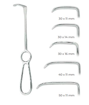 Retractors (Langenbeck 21cm) mm. 30x16