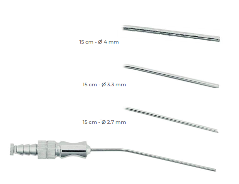 Frazier  Trocars, suction tubes, Cannulas Fig. 12R ( 15cm )- ø 4 mm