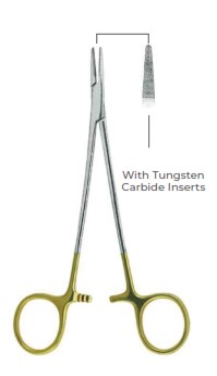 Crile-Wood TC Needle Holders With tungsten carbide inserts( 15cm)
