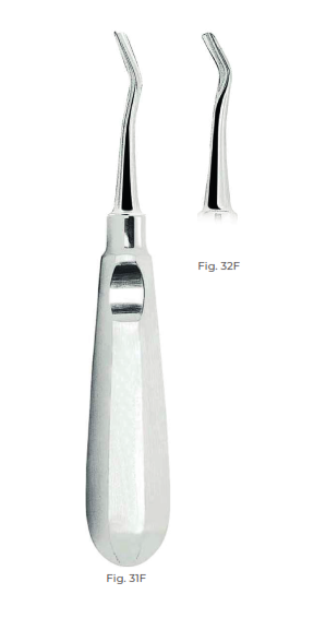 Friedman Root Elevators with stainless steel handle Fig. 32F