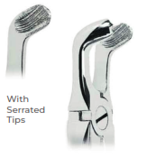 Extracting Forceps with Coderella handle With serrated tips for Lower third molars  Fig. 79