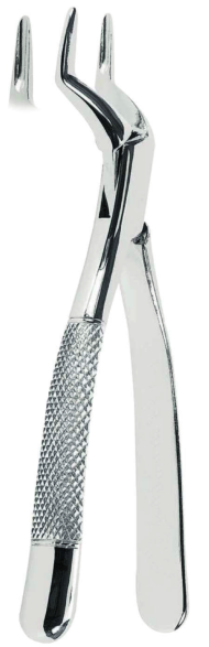 Extracting Forceps - American Pattern for Upper incisors and roots   Fig. 65