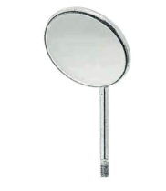 Rhodium front surface mouth mirrors, plane Ø 22 mm Fig. 4