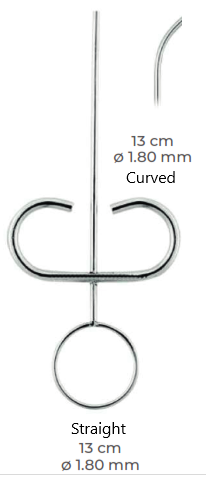 Amalgam Carriers for Retrograds, Cvd, 13cm, 1.8mm