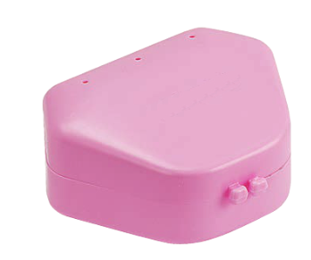 Plastic Box for Removable Retainers (Pack of 10), Pink