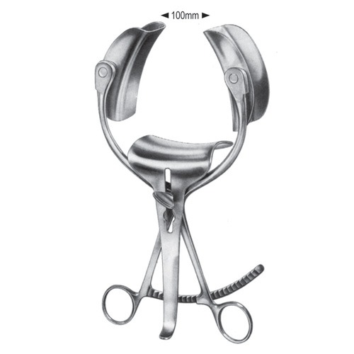 Collin Abdominal Retractor, Lateral Blades, 38x60mm, Central Blades, 38x55mm