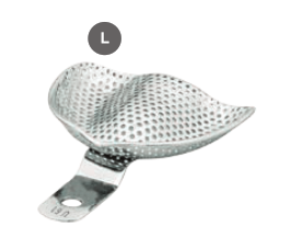 Perforated S.S. Impression Trays with Rim (Total Denture) L, U61