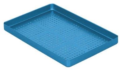 Perforated Aluminium Color-coded Base, Blue
