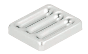 Container for Instrument Trays, Aluminium, Grey, 59x49x10mm