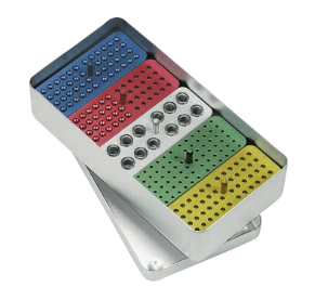 Aluminium Endodontic Maxi Boxes with Lid, Mix Color, 204x105x54mm