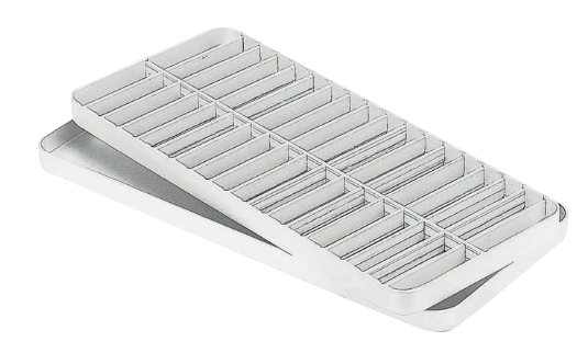 Aluminium Endodontic Tray Complete with Lid 257x116x16mm