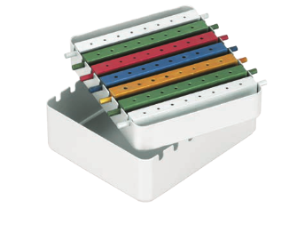 Box with 7 Bur Holders with Lid