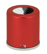Aluminium Waste Container, Red, 7x7.5cm