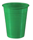 Disposable Cups 200cc, Green
